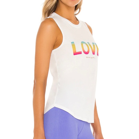 ✨SOLD✨ EUC ~ Spiritual Gangster Love Active Crop Tank - Picture 3 of 4